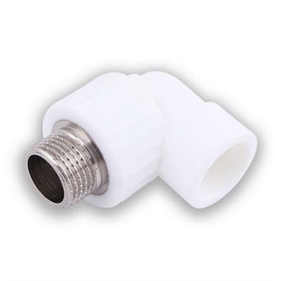 Угол с наружной резьбой (простое крепление) 20х1/2" (80/20) (Valfex) БЕЛЫЙ 10695