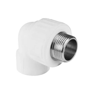 Угольник переходной с наружной резьбой 25х3/4" (75/15) (Valfex) БЕЛЫЙ 10700