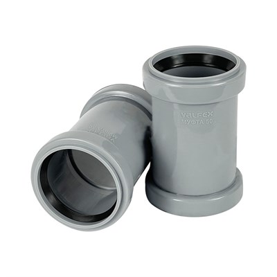 Муфта PRIME двухраструбная 110 мм для вн. малошум. канализ. (60) VALFEX (соединительная, с перегор.) 10940