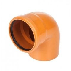 Отвод канализационный рыжий Ø110 90° ПВХ Nashorn 10028