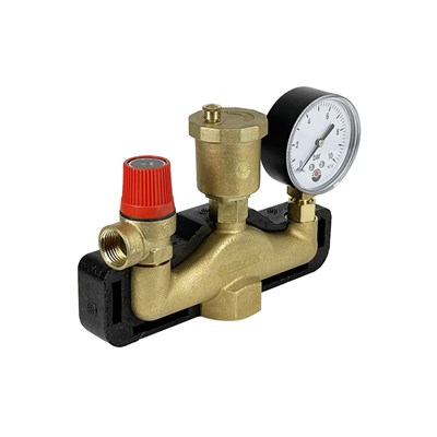 Группа безопасности латунная КЛАССИК в теплоизоляции VALFEX 3 бар (10) К 11134