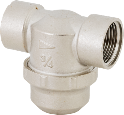 Фильтр механической очистки прямой 3/4", никелированный VALFEX (48/12) К 11219