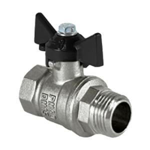 Кран шаровой латунный DeltaPro для ВОДЫ 1  1/4" ВР/НР баб,амер, НИК-Й VALFEX 11Б27фт1М(16/4) 11242