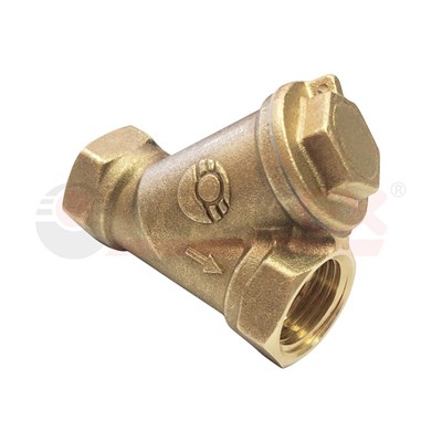 Фильтр сетчатый для ВОДЫ   1/2" ВР/ВР латунный под пломбу VALFEX 46Б5фт1 (120/30) 11243