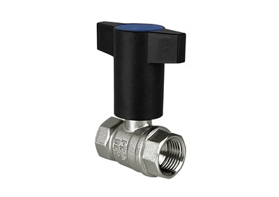 Кран шаровой N/P59 для ВОДЫ 1/2" ВР/ВР Т-образн. красн. руч. латунный НИК-Й VALFEX 11Б27фт1М (72/18) 11247