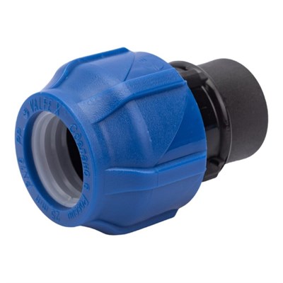 Муфта ПНД компр. соединительная c наружной резьбой  40х1 1/2" (40/10) VALFEX 11330