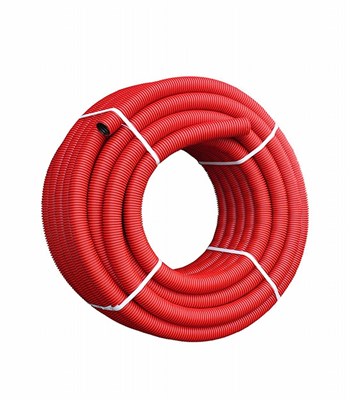 Труба защитная двустенная N ПНД/ПВД 160мм красная (50м) SN6 с муфтой 11419