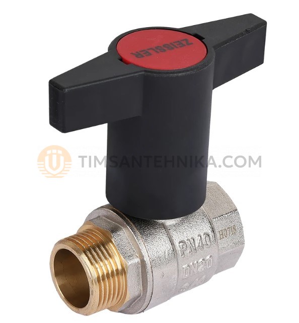 Кран шаровой, ручка-пластмассовая, вр-нр ZSv.201.0206N 10158