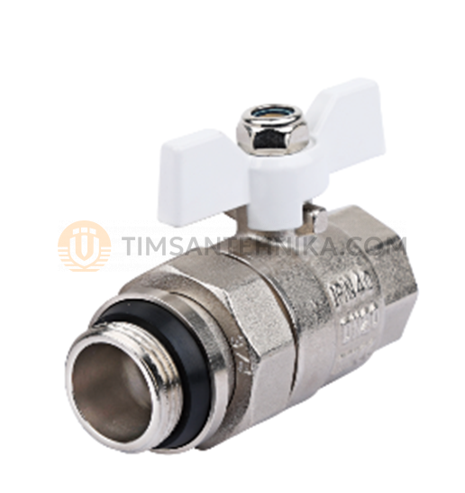 Кран шаровой прямой с полусгоном и дополнительным уплотнением DE2231N 10177