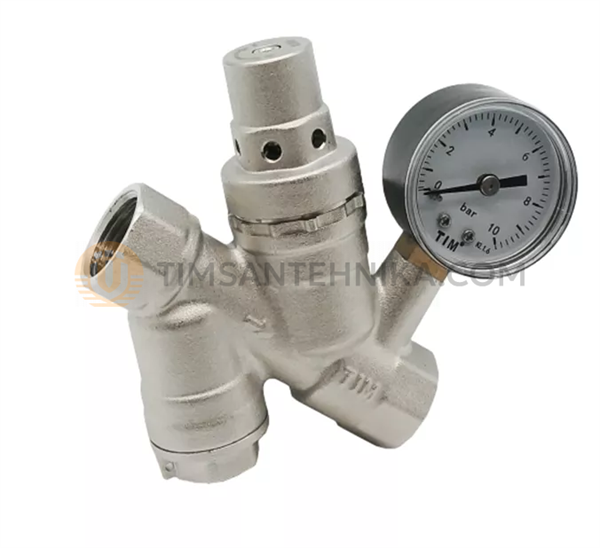 Редуктор давления TIM 3/4 с фильтром и манометром BF2813A 10240