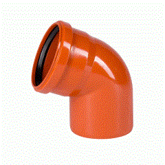 Отвод 45° 160мм РЫЖИЙ нар.канализ.(15) VALFEX 10372