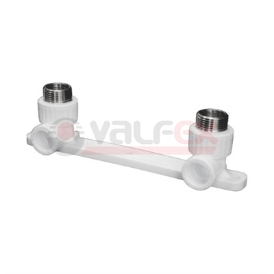 Комплект настенный для смесителя 25х1/2" н.р. (12/3) (Valfex) БЕЛЫЙ 10589