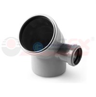 Отвод универсальный 110/50х45° лев. вн.канализ. (30) VALFEX 11015