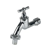 Вентиль латунный водоразборный со штуцером ручка-бабочка декор. VALFEX 3/4