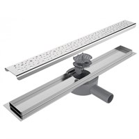 Трап-лоток с гориз. (гидро+сухая защита от запаха) (решетка с круг. ячейкой) 55см 11430