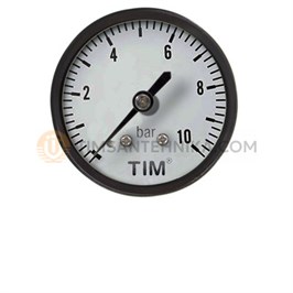 Манометр аксиальный TIM, корпус 50 мм, диапазон 0-6 бар, подключение 1/4 Y-50T-6 Y-50T-6 10265