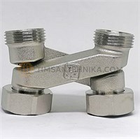 Узел подключения радиатора перекрестие Х-образное ;3/4