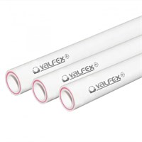 Труба армированная ALUMINIUM, SDR 6 PN25, ф 25х4,2 мм (100) (Valfex), 4м БЕЛАЯ 10415