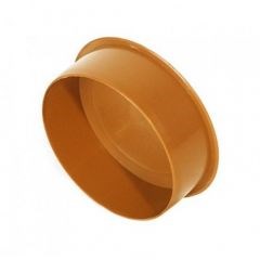 Заглушка канализационная рыжая Ø200 ПВХ Nashorn 100200