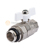 Кран шаровой прямой с полусгоном и дополнительным уплотнением 1" DE2233N 10175