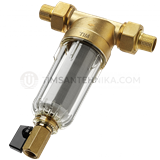 Самопромывной фильтр TIM 1/2 с пластиковой колбой JH-1004 10254