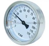 Термометр с погружной гильзой TIM, корпус 63 мм, гильза 50 мм, 0-120С Y-63A-50-120 10272