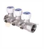 Коллектор с регулирующими вентилями и выходами стандарта Евроконус 1*3/4EK-3выхода MR-04N-3E 10325